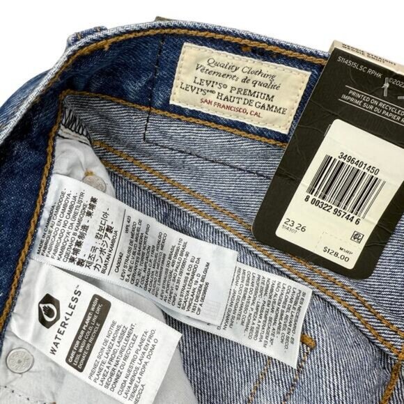 NWT LEVI'S Premium Wedgie Straight 23 X 26 Oxnard Drive - Picture 6 of 10